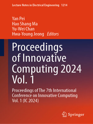 cover image of Proceedings of Innovative Computing 2024, Volume 1